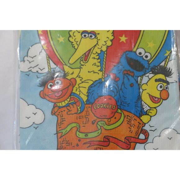 Vintage C.A. Reed SESAME STREET 52" x 96" Paper Party Tablecloth 1984 Unused (2) - Picture 3 of 6